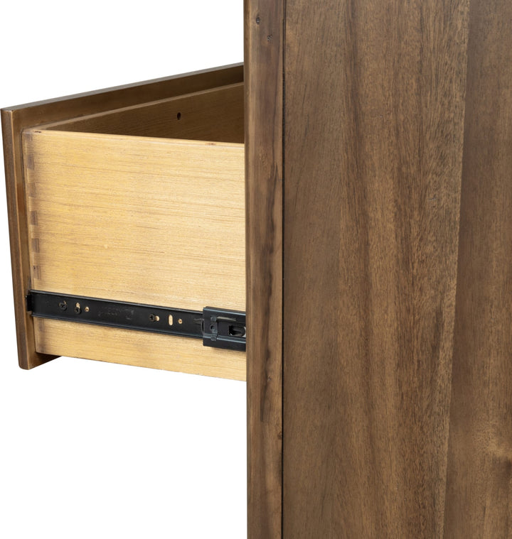 Boka Five Drawer Acacia Wood Chest in Impala – view 7