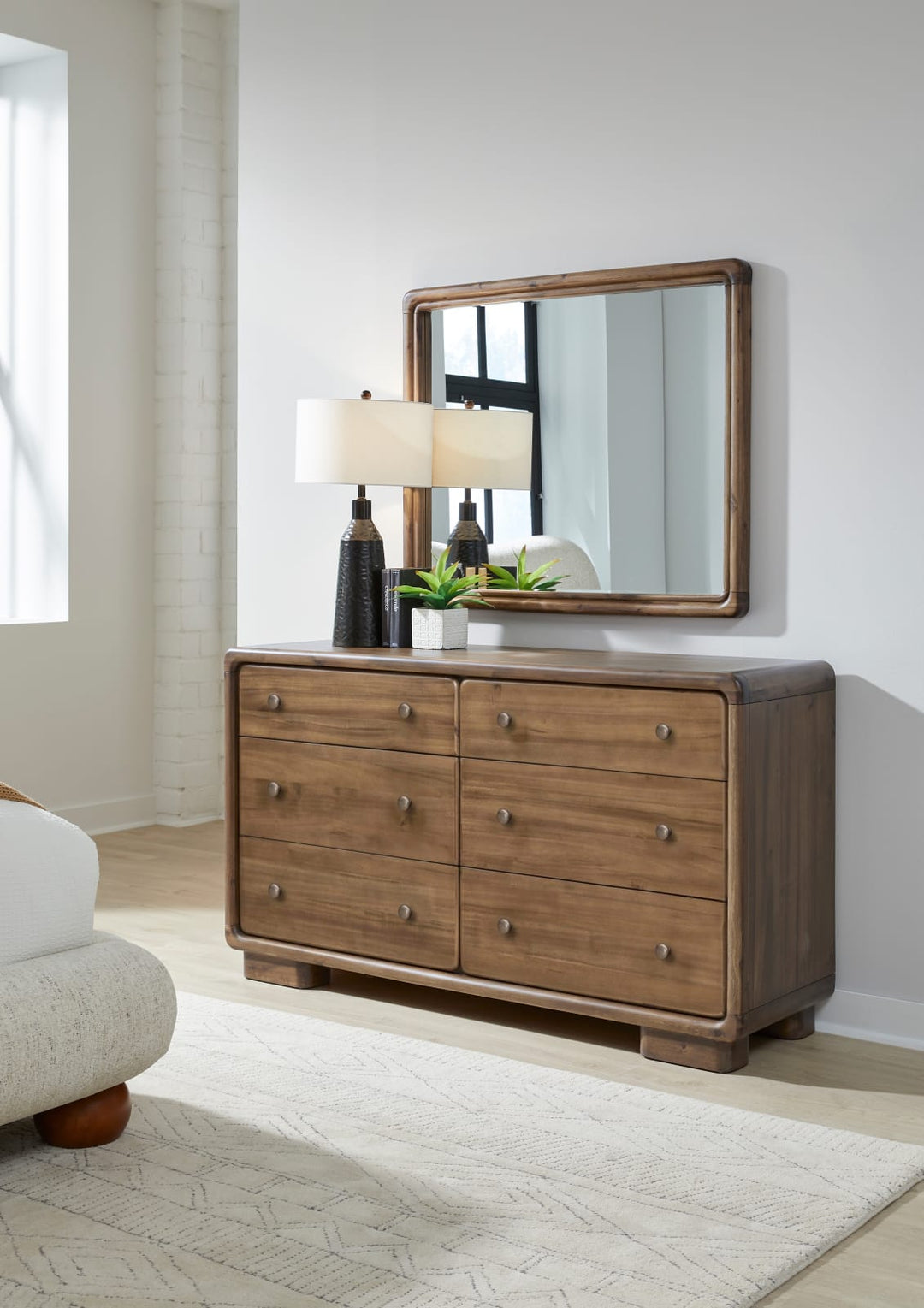 Boka Six Drawer Acacia Wood Dresser in Impala – view 2
