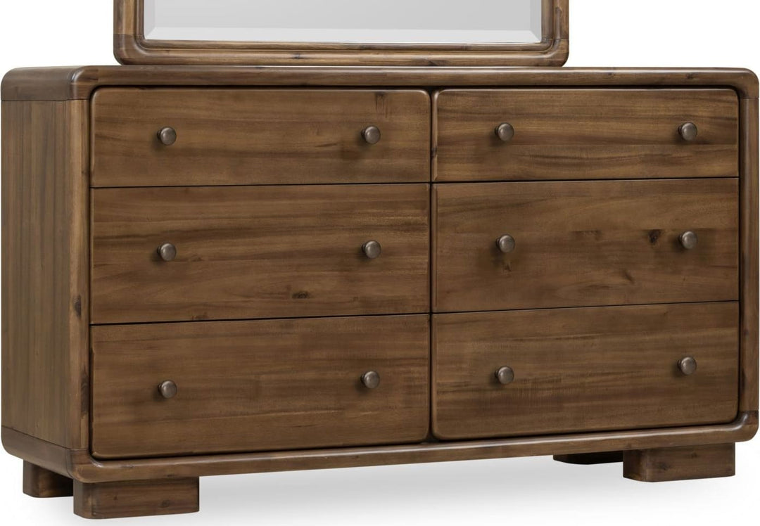 Boka Six Drawer Acacia Wood Dresser in Impala – view 4