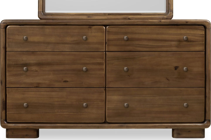 Boka Six Drawer Acacia Wood Dresser in Impala – view 5
