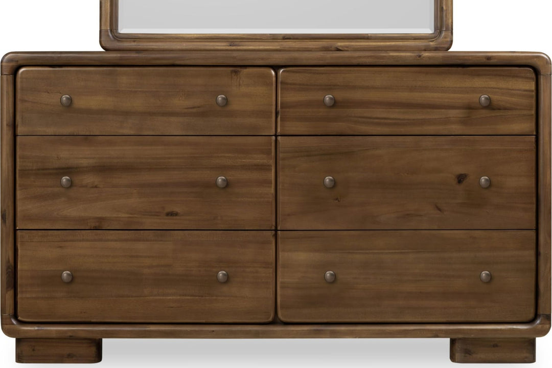 Boka Six Drawer Acacia Wood Dresser in Impala – view 5