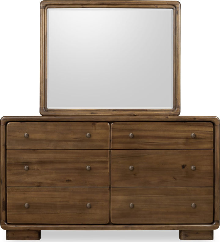 Boka Six Drawer Acacia Wood Dresser in Impala – view 6