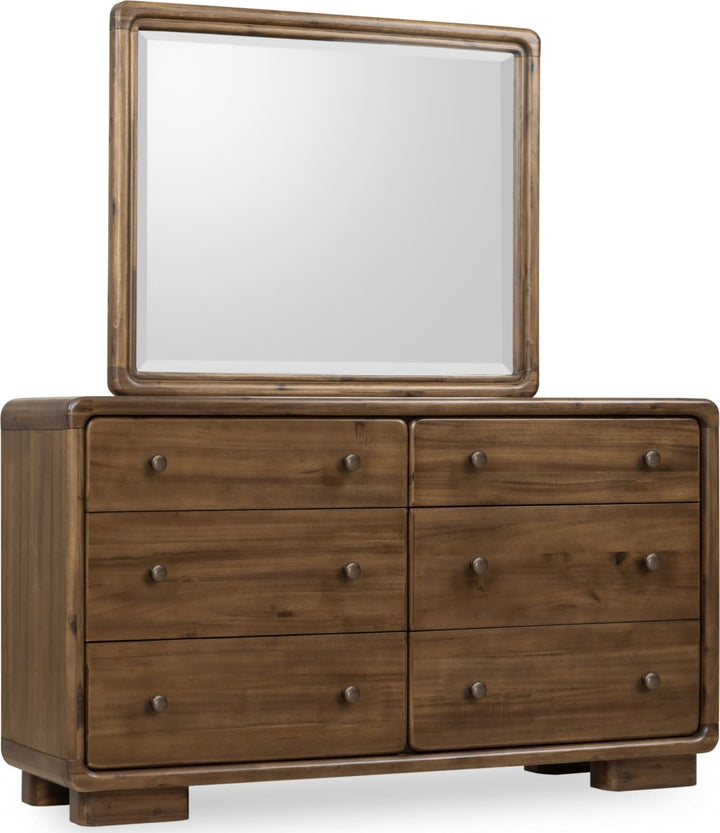 Boka Six Drawer Acacia Wood Dresser in Impala – view 7
