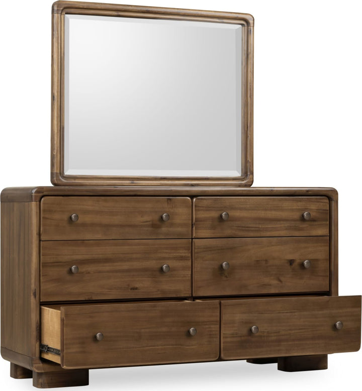 Boka Six Drawer Acacia Wood Dresser in Impala – view 8