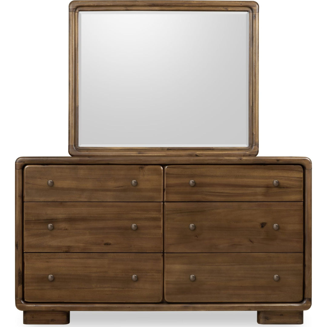 Boka Six Drawer Acacia Wood Dresser in Impala