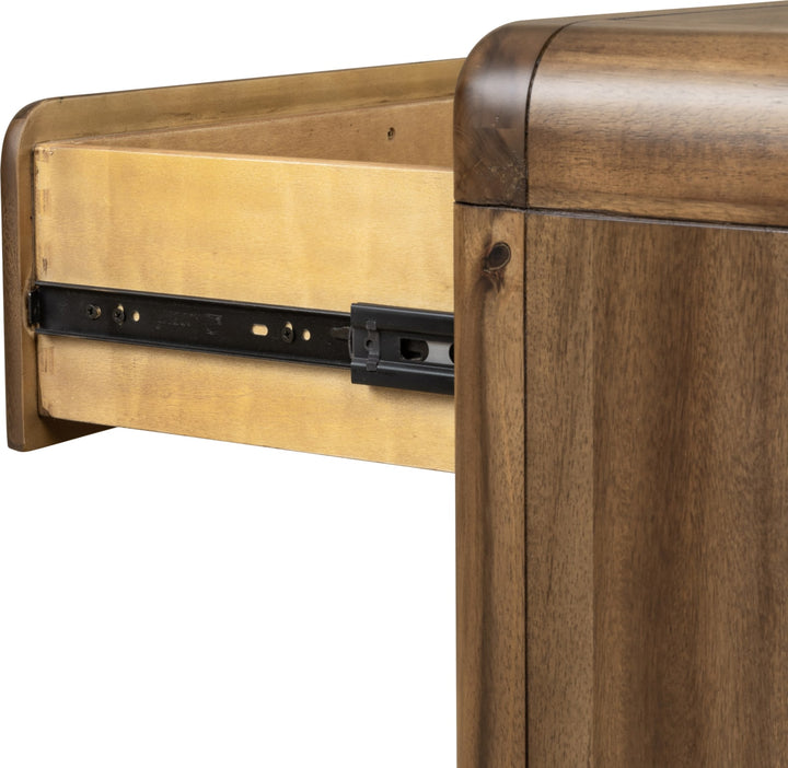 Boka Three Drawer Acacia Wood Nightstand in Impala – view 6