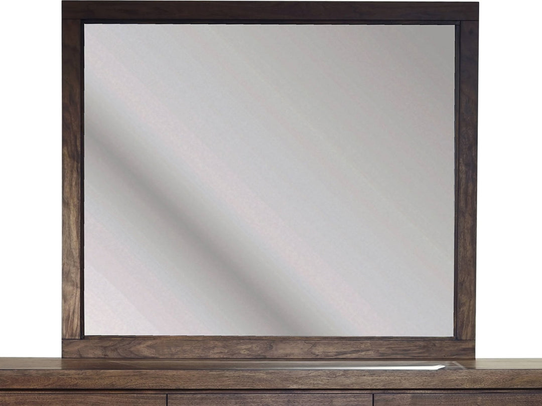 Boracay Beveled Glass Landscape Mirror in Wild Oats Brown – view 6
