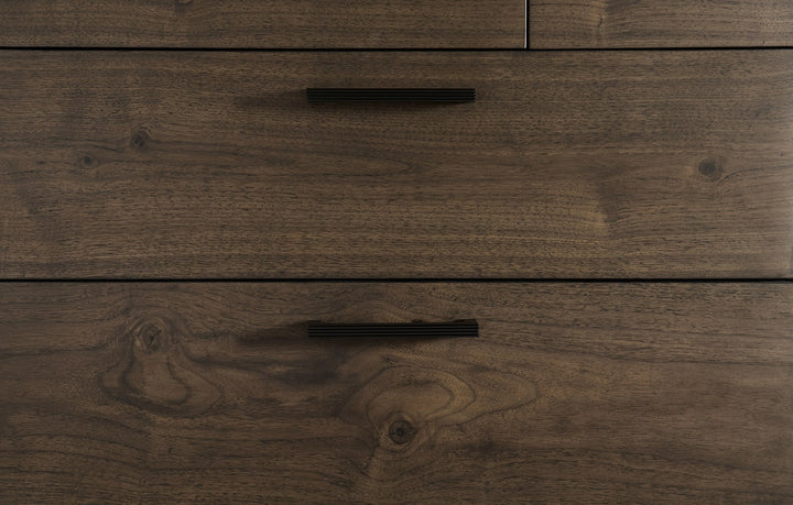 Boracay Five Drawer One Door Walnut Sweater Chest in Wild Oats Brown (2024) – view 5