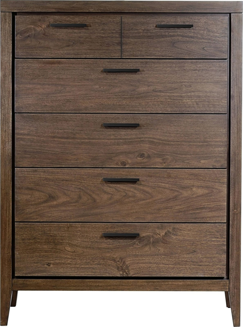 Boracay Five Drawer Walnut Chest in Wild Oats Brown (2024) – view 2