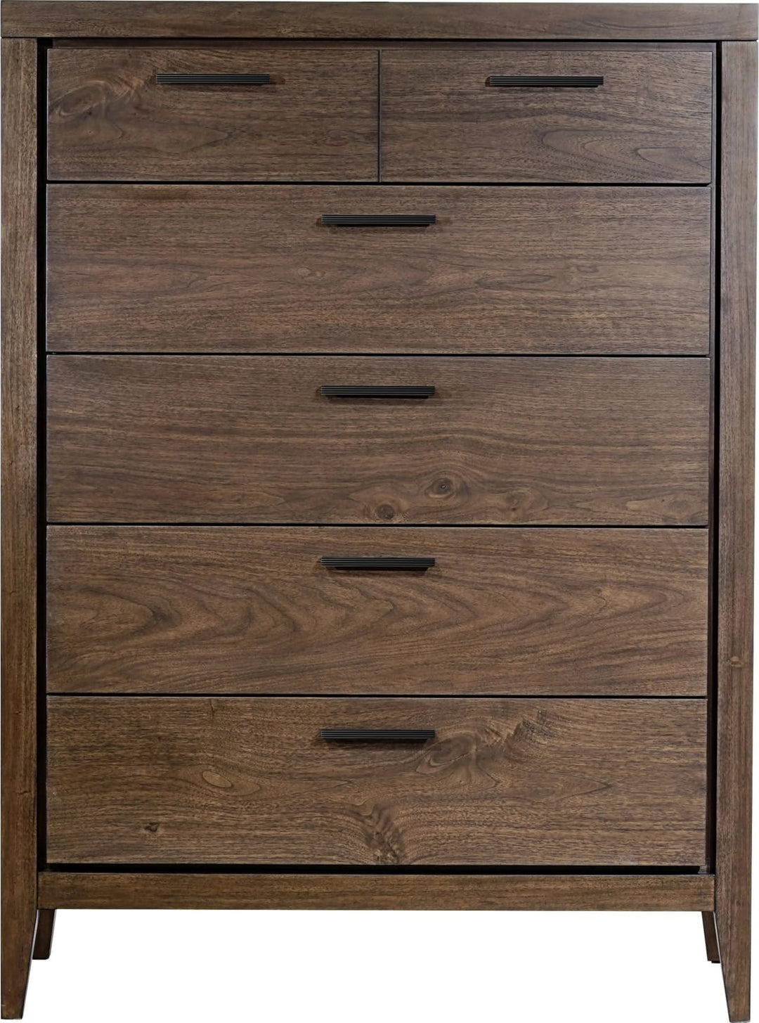 Boracay Five Drawer Walnut Chest in Wild Oats Brown (2024) – view 2