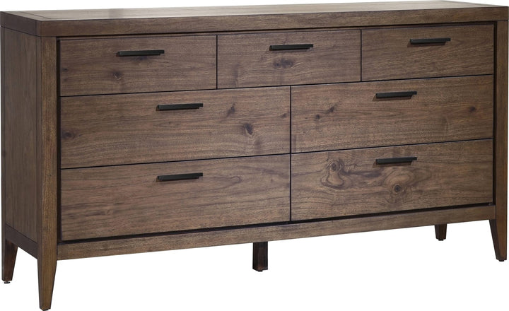 Boracay Seven Drawer Walnut Dresser in Wild Oats Brown (2024) – view 2