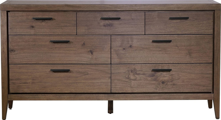 Boracay Seven Drawer Walnut Dresser in Wild Oats Brown (2024) – view 5