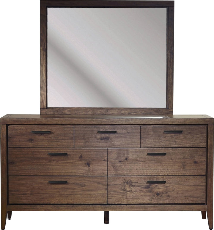 Boracay Seven Drawer Walnut Dresser in Wild Oats Brown (2024) – view 6