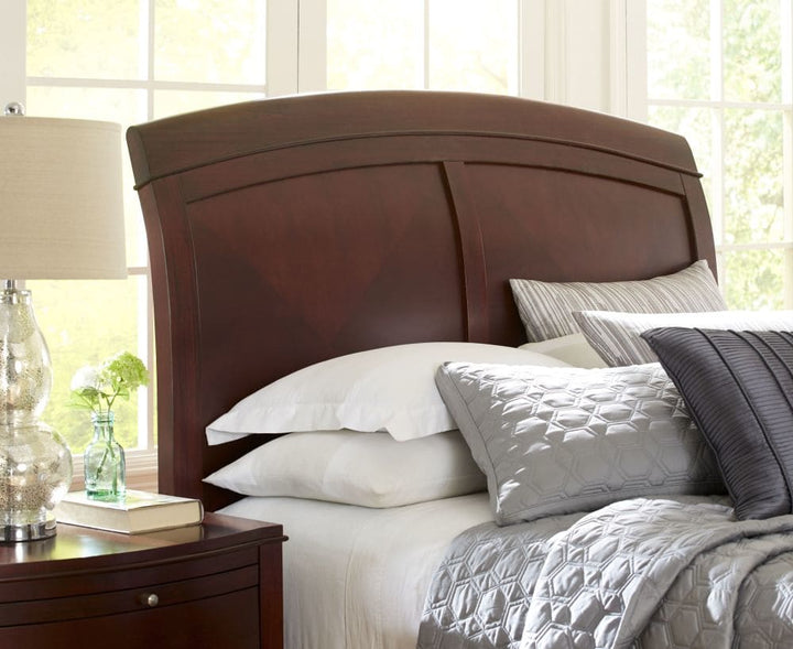 Brighton California King Size Low Profile Sleigh Bed in Cinnamon – view 4
