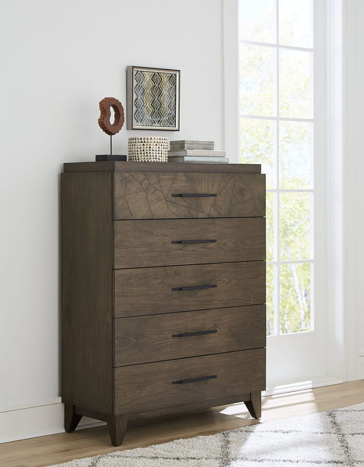 Broderick Five-Drawer Chest  in Wild Oats Brown (2024)