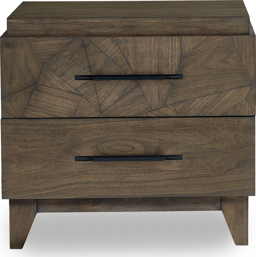 Broderick Two-Drawer Nightstand in Wild Oats Brown – view 6