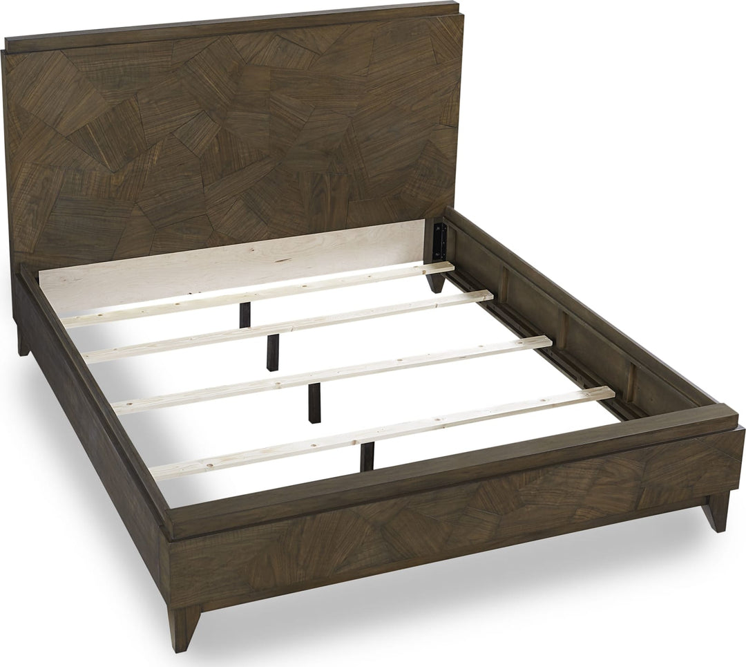 Broderick Panel Bed in Wild Oats Brown – view 6