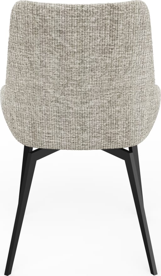 CEO 180 Degree Return Swivel Upholstered Dining Chair in Beige – view 6