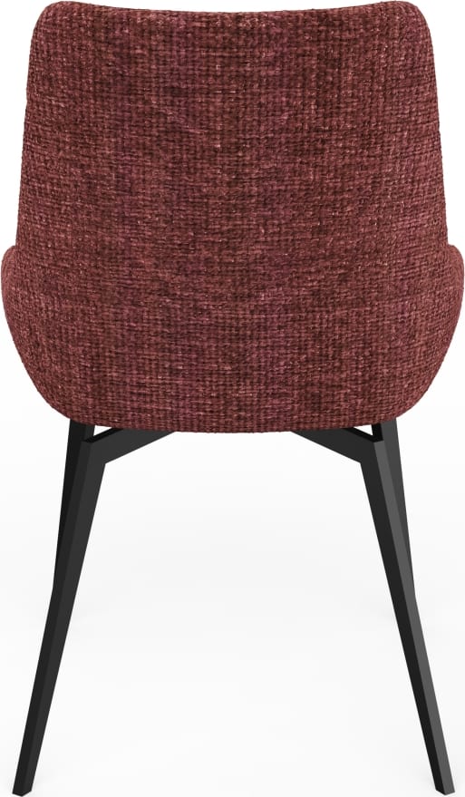 CEO 180 Degree Return Swivel Upholstered Dining Chair in Cherry – view 6