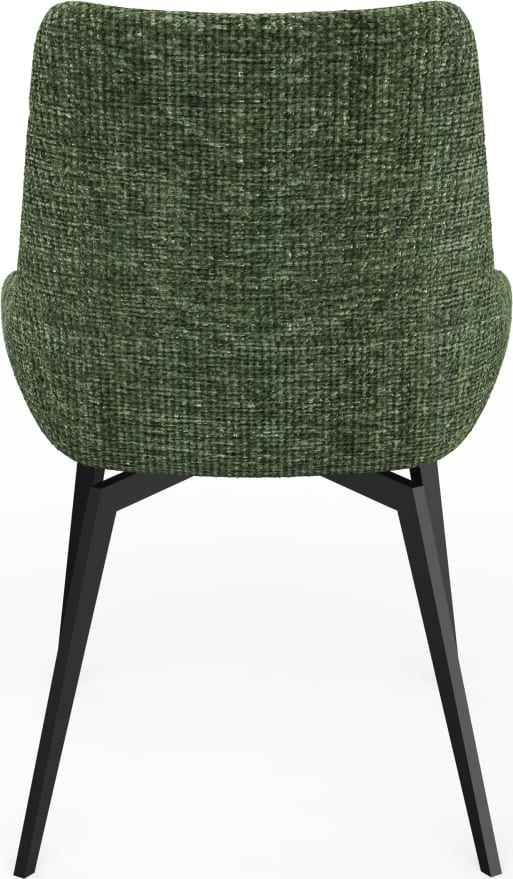 CEO 180 Degree Return Swivel Upholstered Dining Chair in Olive – view 6