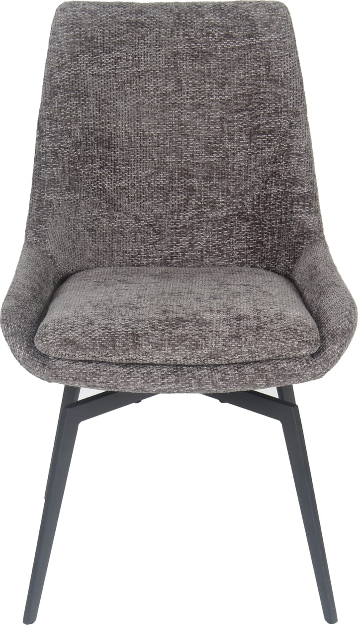 CEO 180 Degree Return Swivel Upholstered Dining Chair in Oyster – view 2