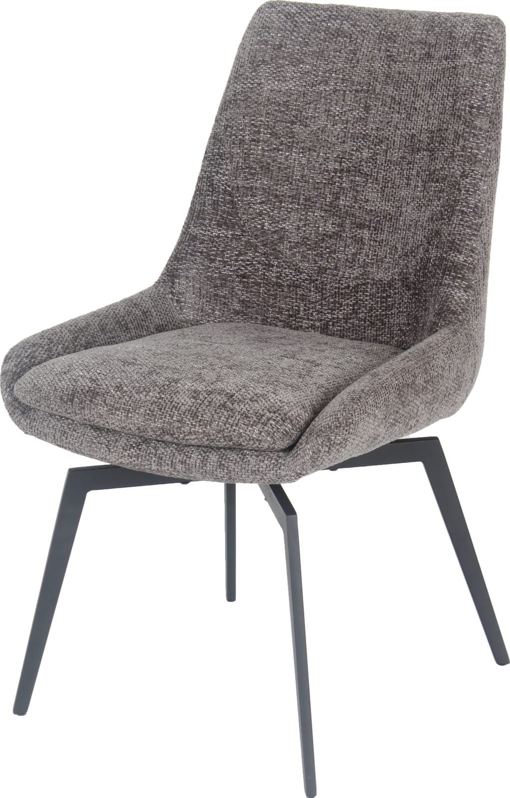 CEO 180 Degree Return Swivel Upholstered Dining Chair in Oyster – view 3