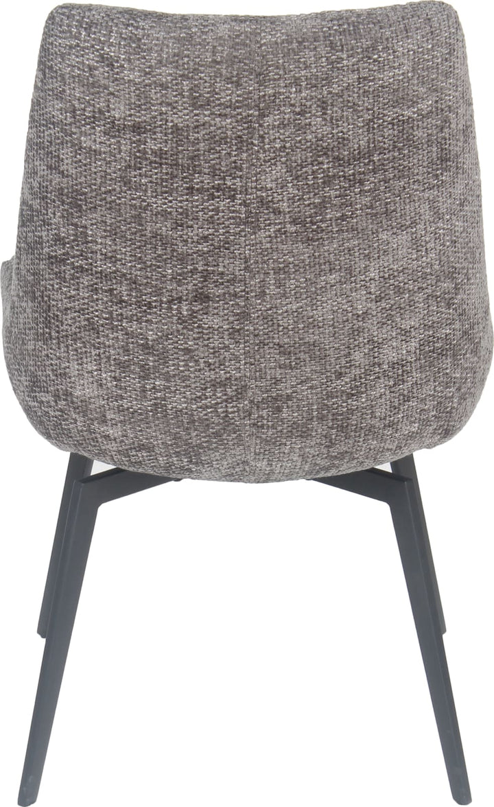 CEO 180 Degree Return Swivel Upholstered Dining Chair in Oyster – view 6