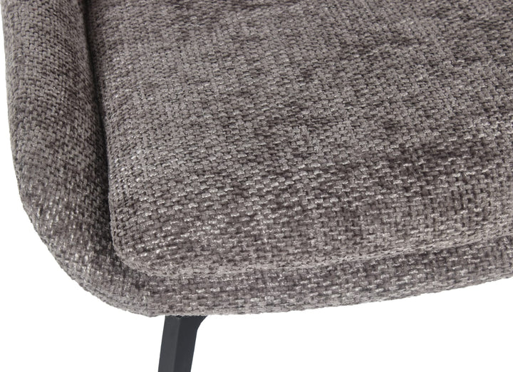 CEO 180 Degree Return Swivel Upholstered Dining Chair in Oyster – view 7