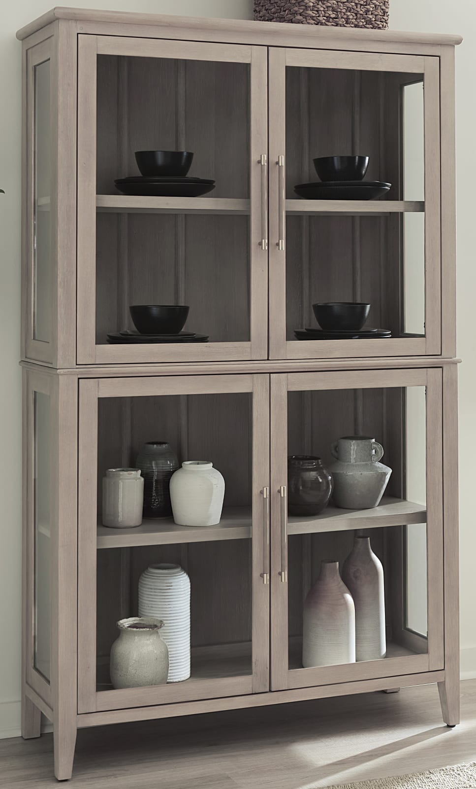 Camden Four Door Shiplap Curio in Chai – view 2
