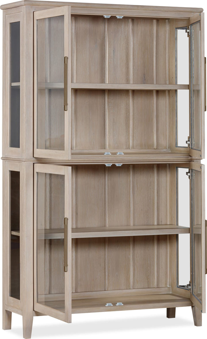 Camden Four Door Shiplap Curio in Chai – view 3