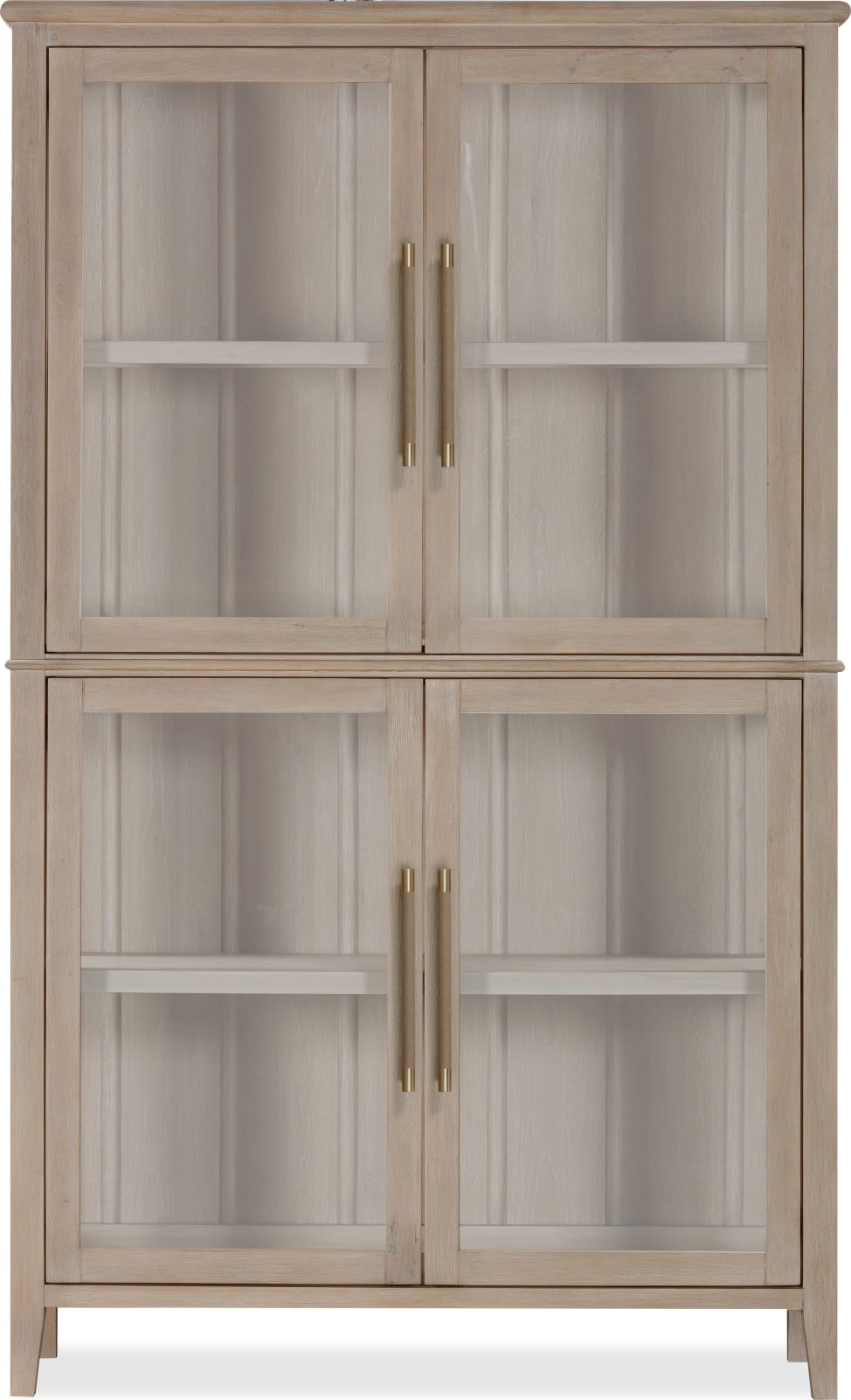 Camden Four Door Shiplap Curio in Chai – view 4