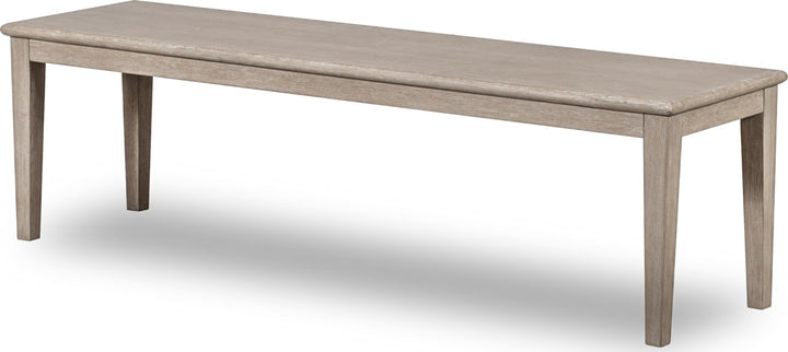 Camden Oak Wood Bench in Chai – view 2