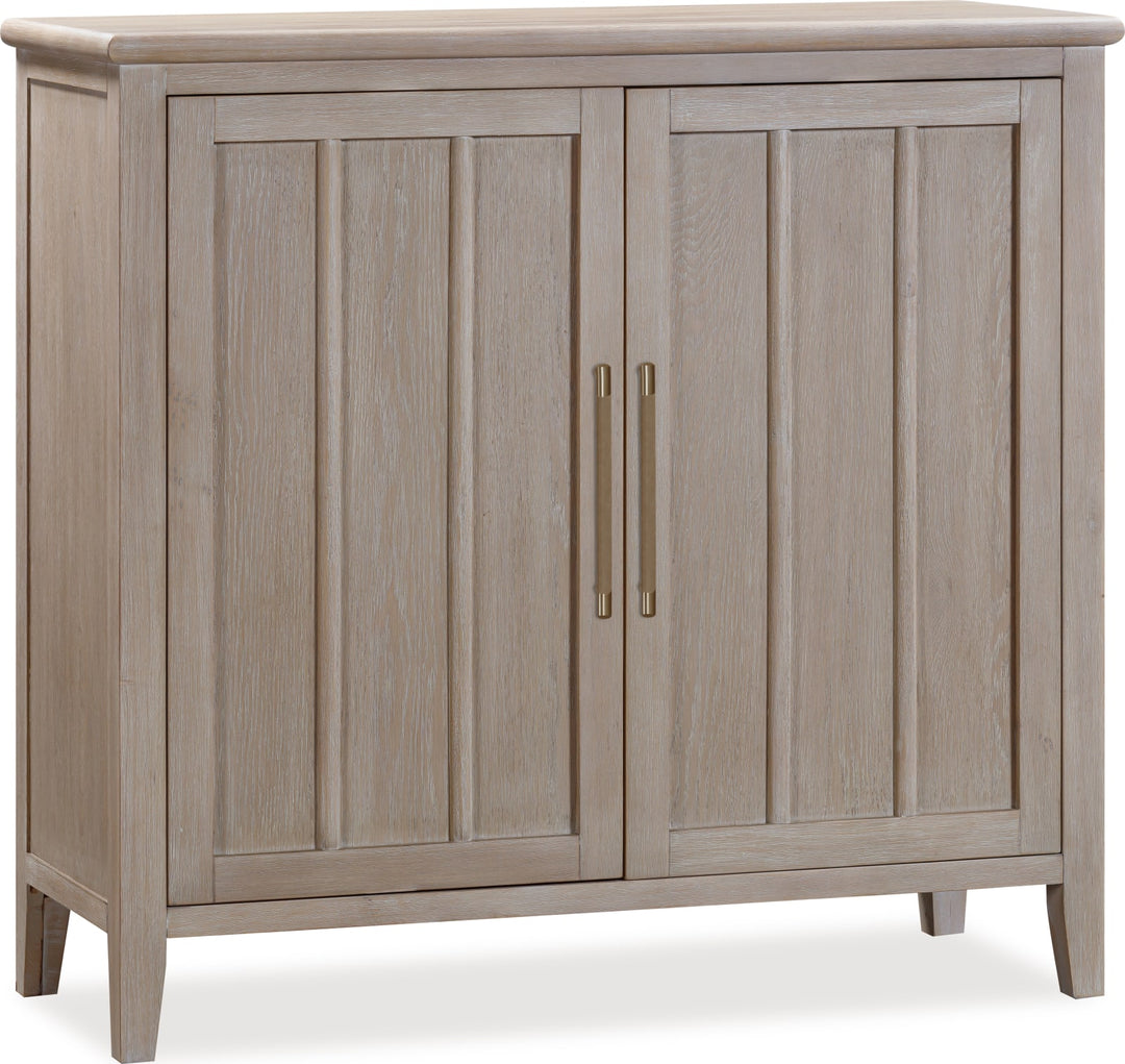 Camden Two Door Two Drawer Bar Cabinet with Stemware Rack and Wine Rack in Chai – view 6