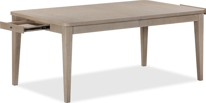 Camden Two Drawer Extendable Dining Table in Chai – view 6