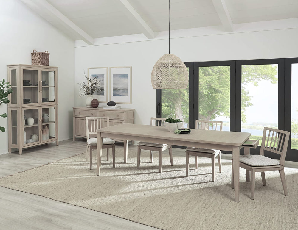 Camden Two Drawer Extendable Dining Table in Chai – view 7
