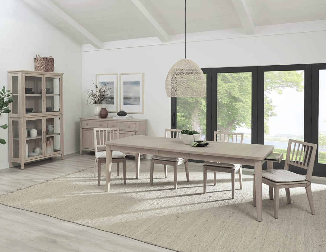 Camden Two Drawer Extendable Dining Table in Chai – view 7