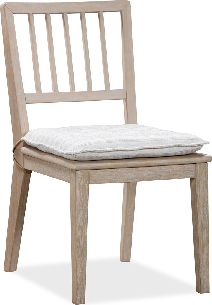Camden Wood Dining Chair with Detachable Cushion in Chai and Oat – view 3