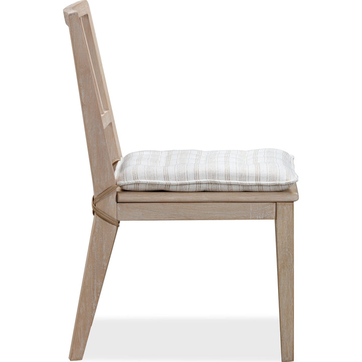 Camden Wood Dining Chair with Detachable Cushion in Chai and Oat (Set of 2)
