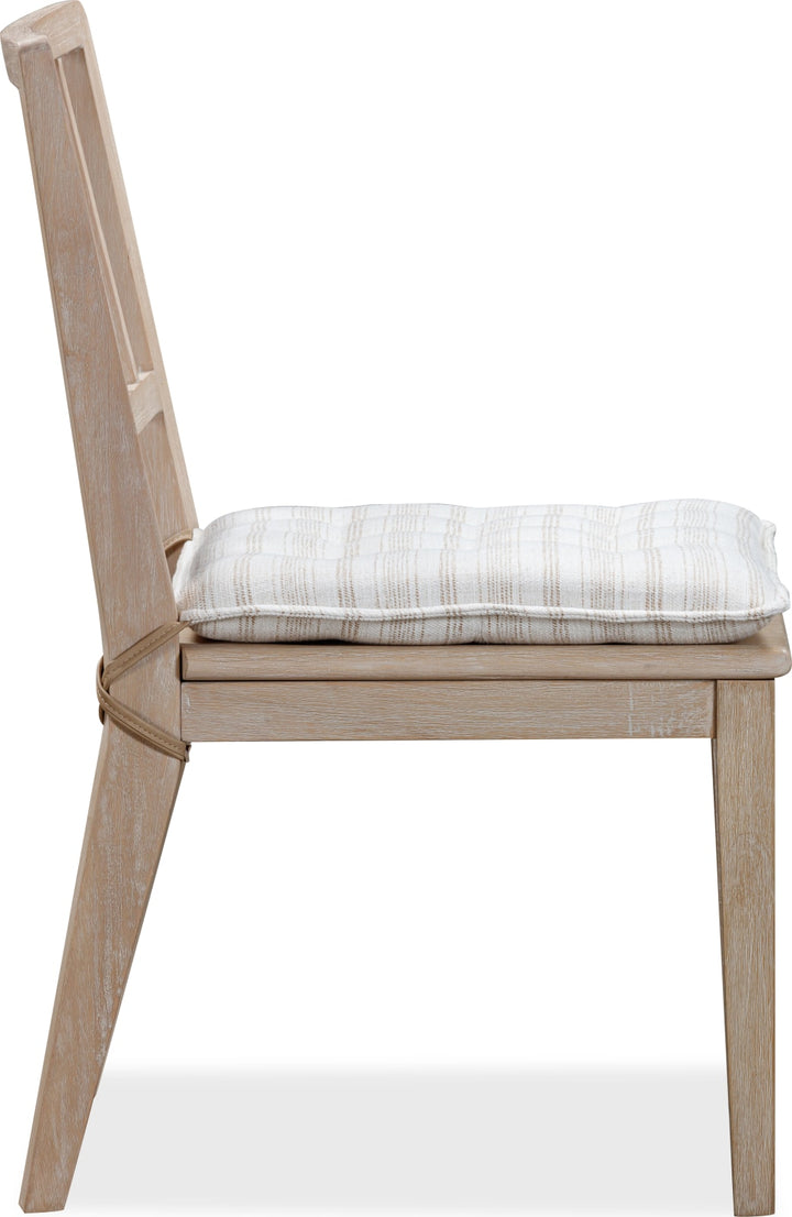 Camden Wood Dining Chair with Detachable Cushion in Chai and Oat – view 4