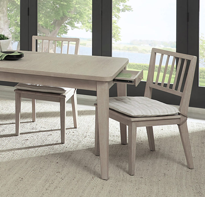 Camden Wood Dining Chair with Detachable Cushion in Chai and Oat – view 6