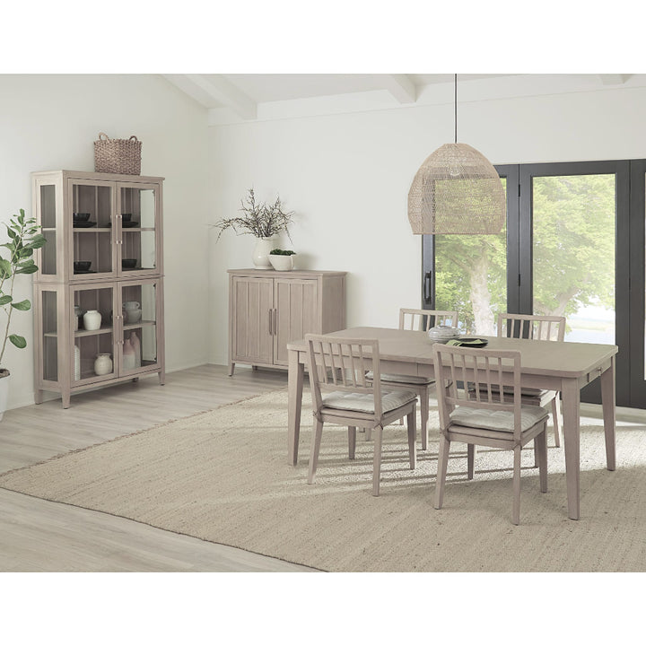 Camden Wood Dining Chair with Detachable Cushion in Chai and Oat