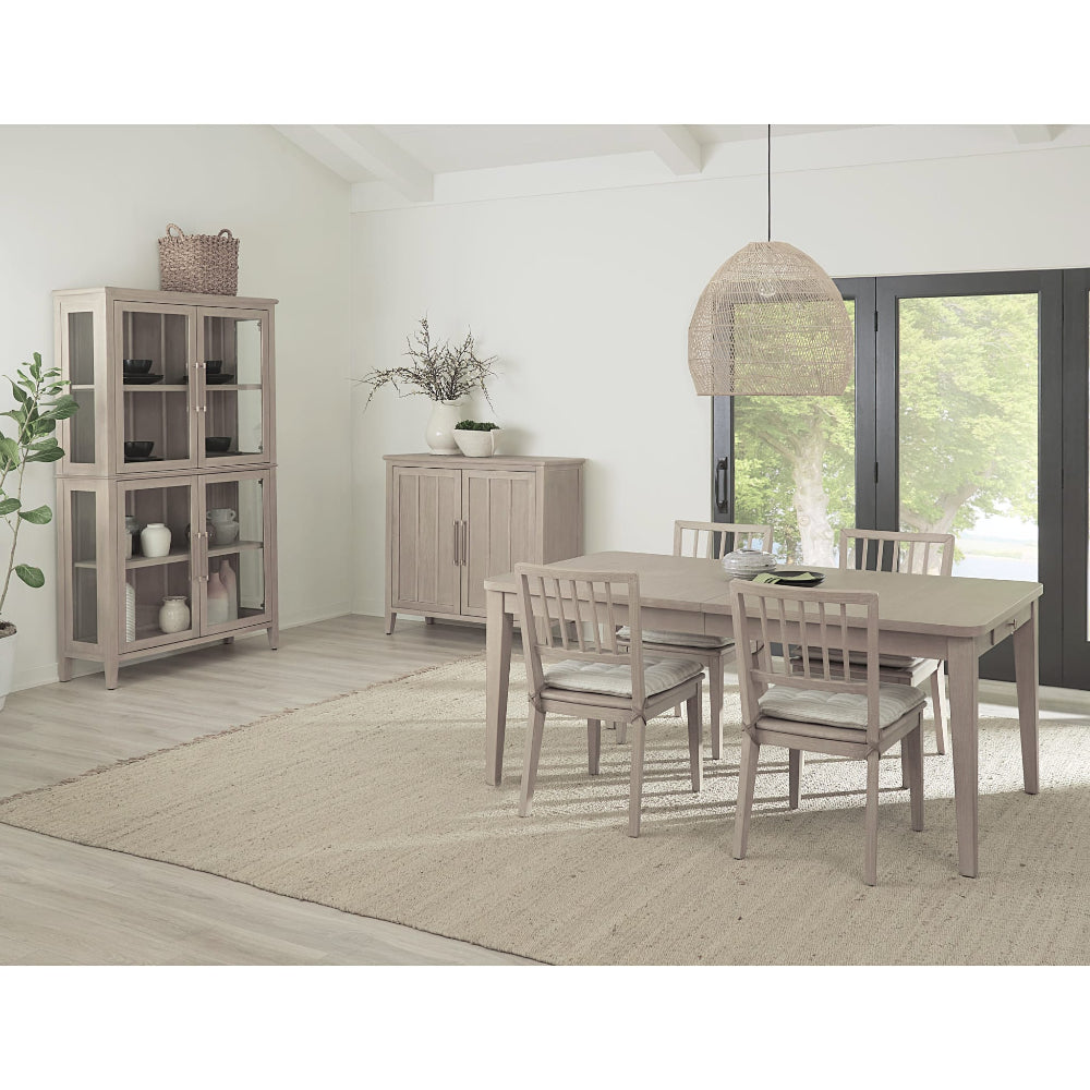 Camden Wood Dining Chair with Detachable Cushion in Chai and Oat