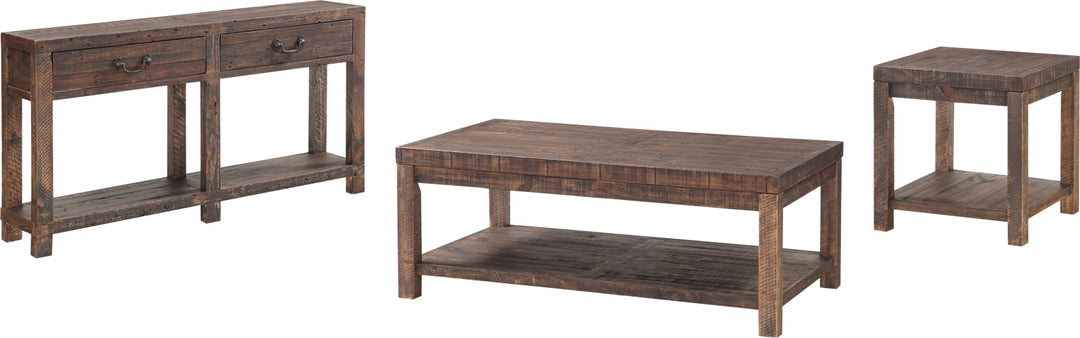 Craster Reclaimed Wood Console Table in Smoky Taupe – view 6