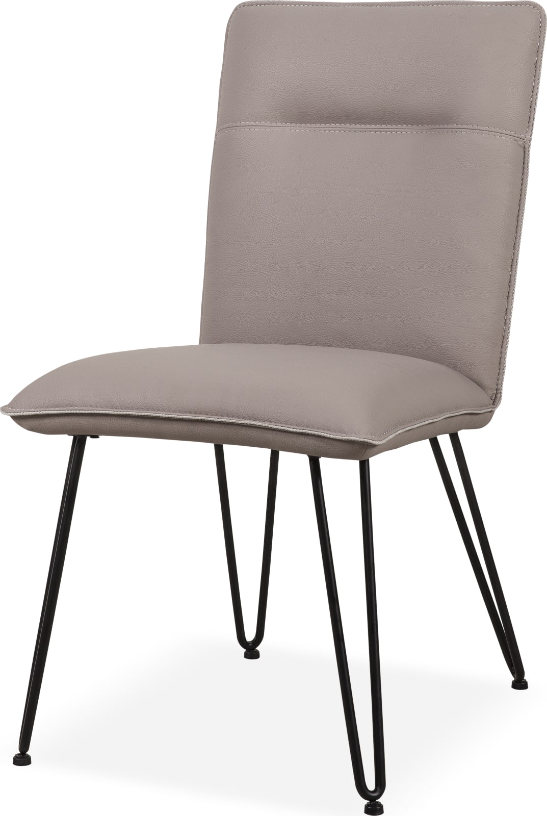 Demi Hairpin Leg Modern Dining Chair in Taupe – view 4