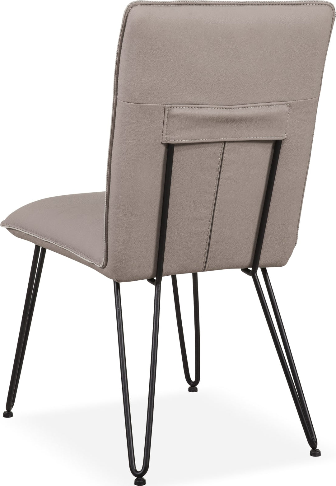 Demi Hairpin Leg Modern Dining Chair in Taupe – view 5