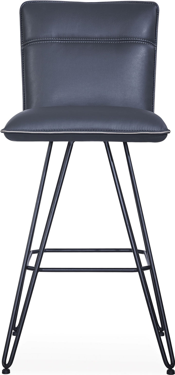 Demi Hairpin Leg Swivel Bar Stool in Cobalt – view 3
