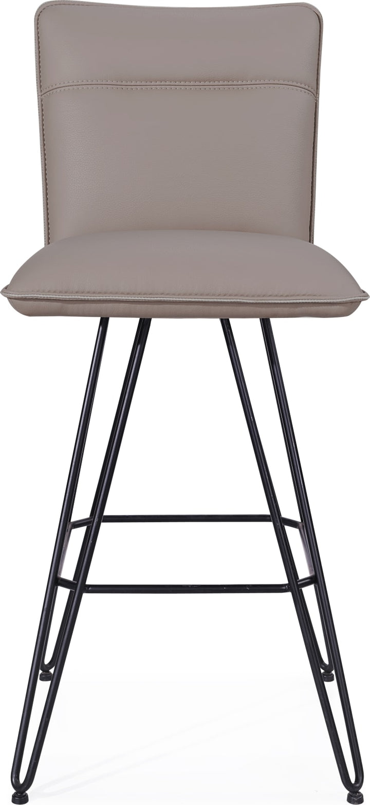 Demi Hairpin Leg Swivel Bar Stool in Taupe – view 3