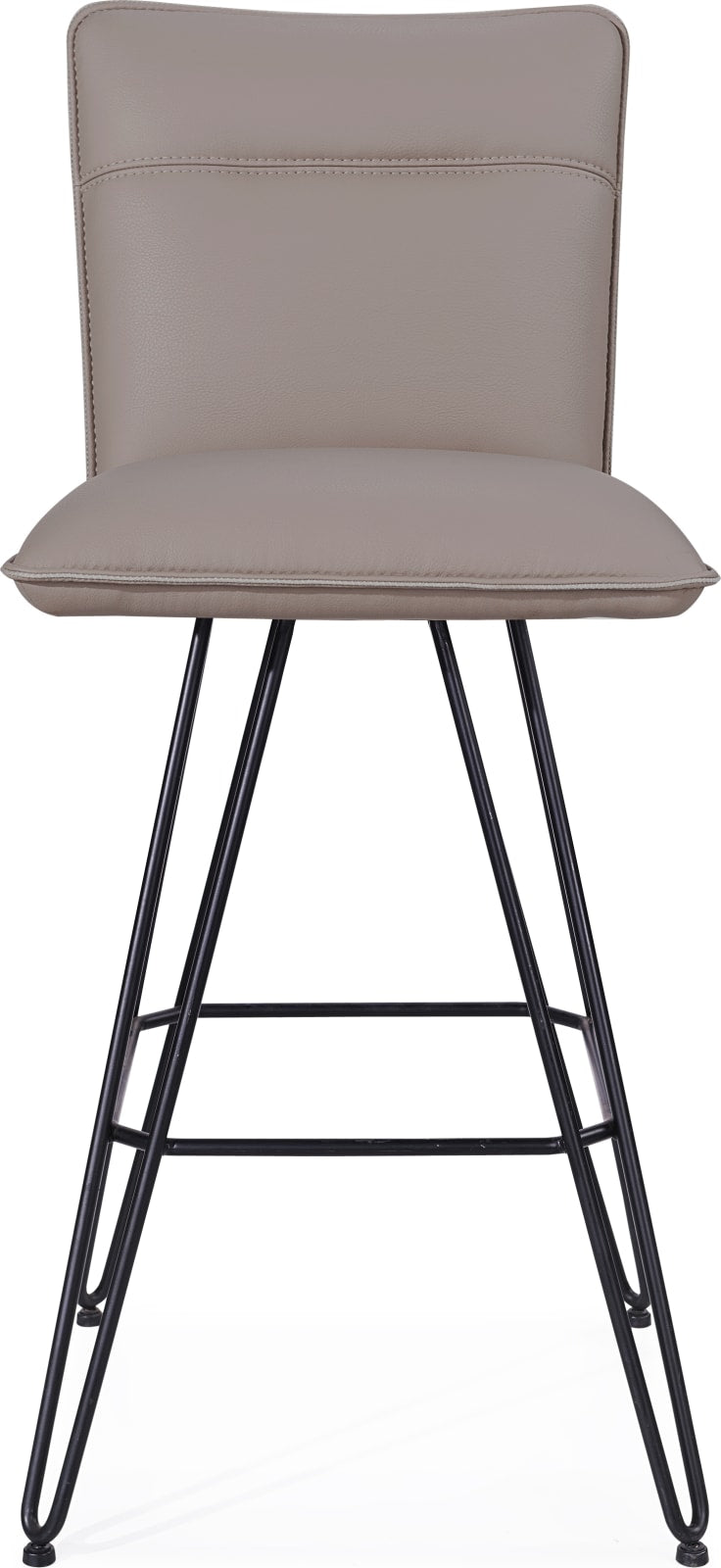 Demi Hairpin Leg Swivel Bar Stool in Taupe – view 3