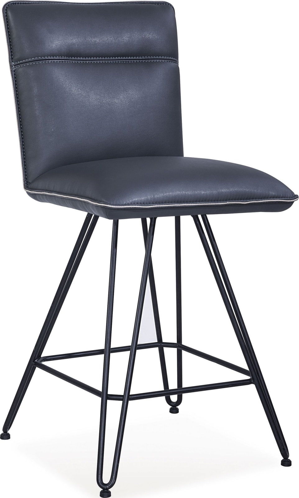 Demi Hairpin Leg Swivel Counter Stool in Cobalt – view 2
