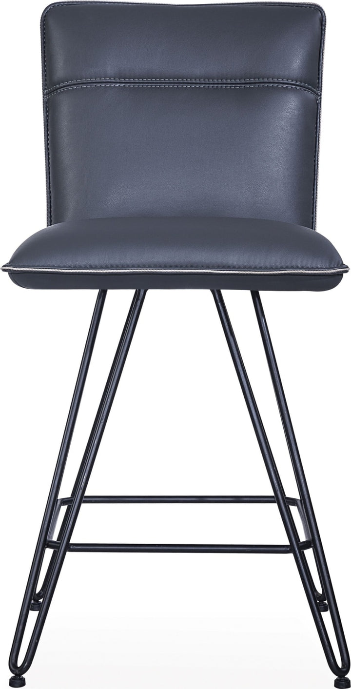 Demi Hairpin Leg Swivel Counter Stool in Cobalt – view 3